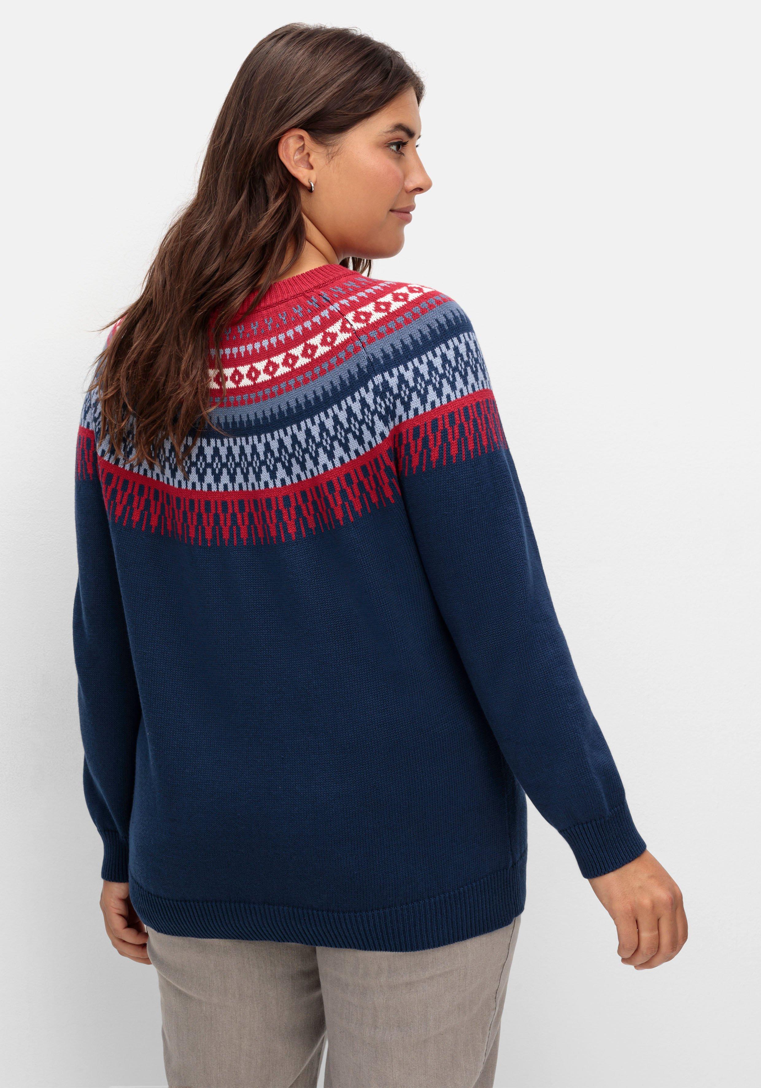 Norwegerpullover aus weicher Baumwolle