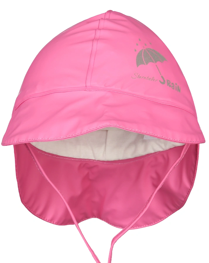Regenhut RAINY mit Nackenschutz in pink