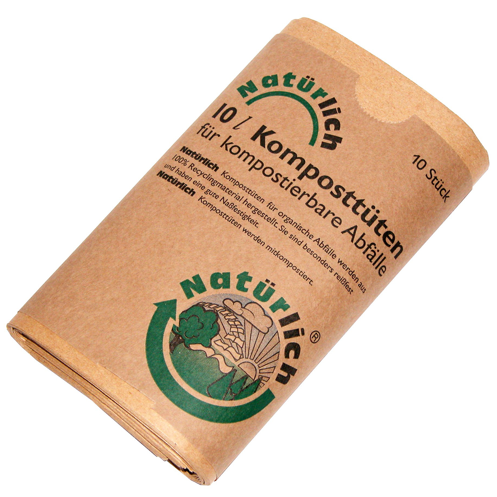 10er Pack Bio-Komposttüten - 10 Liter