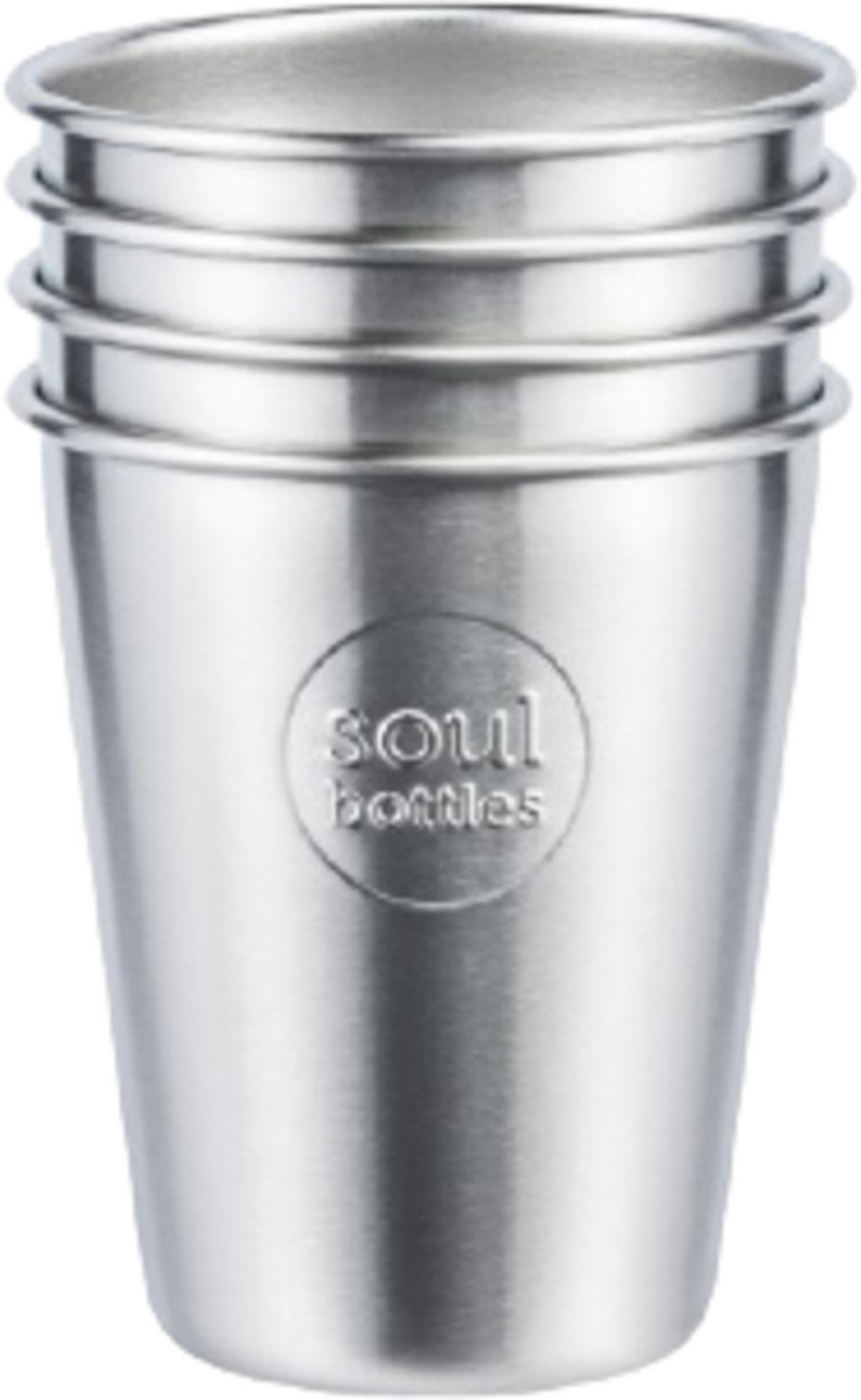 soulbottles  Soulcup Steel, 4x 0,3 l Füllmenge (4 Stk)