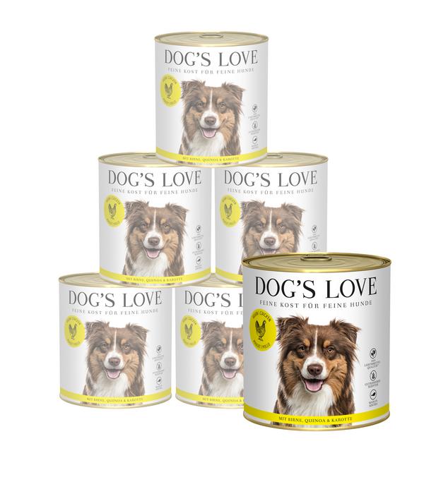 DOG'S LOVE Nassfutter für Hunde Adult, 6 x