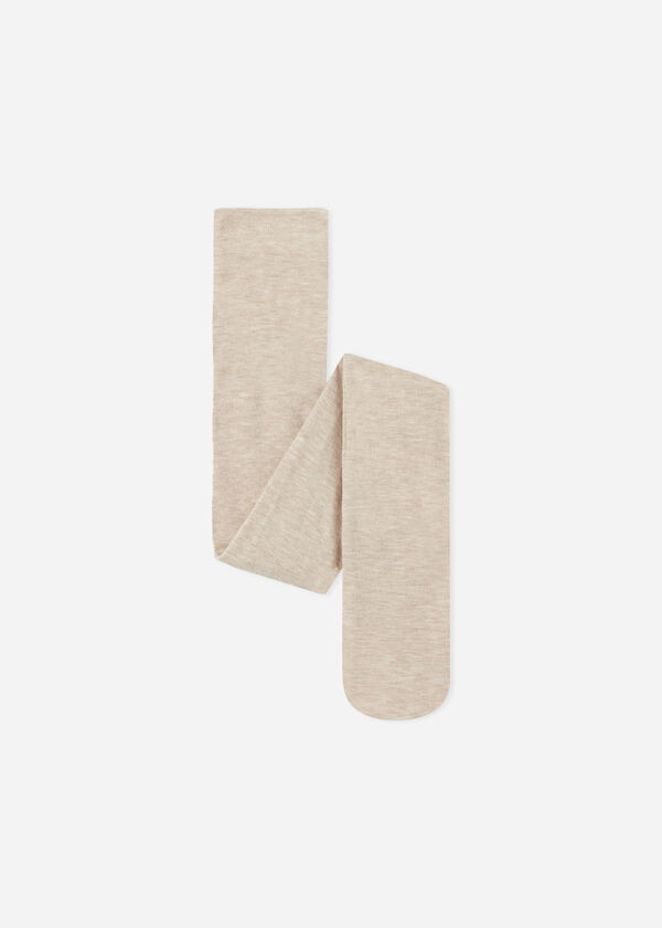 Meia-calça super opaca para meninas com cashmere