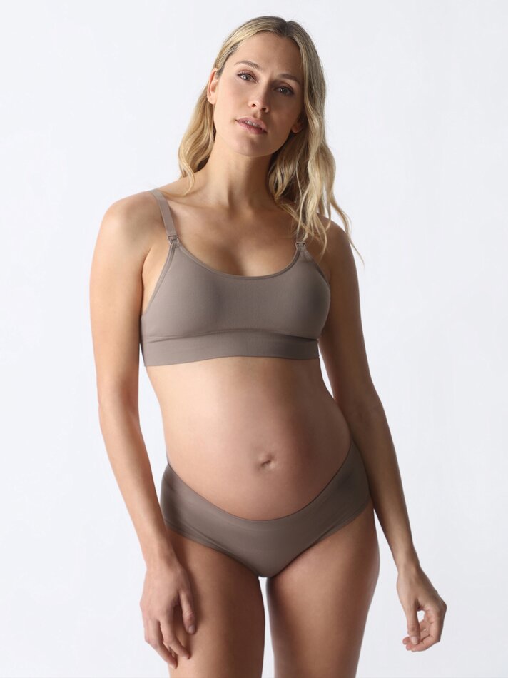 Conjunto de 2 sutiãs de amamentação sem costura - Rosa Nude