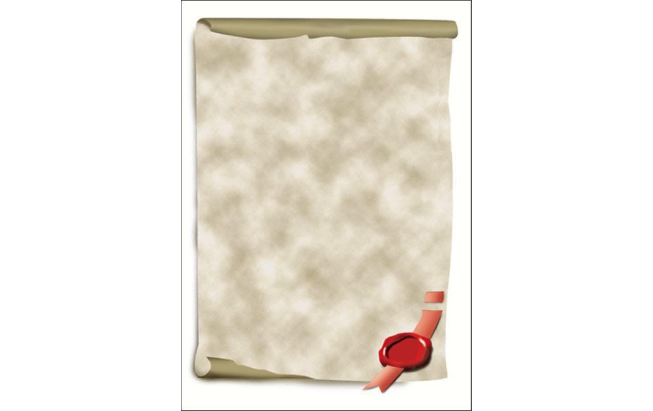 Motivpapier DP521 Urkundenrolle, A4, 12 BlattUrkundenpapier