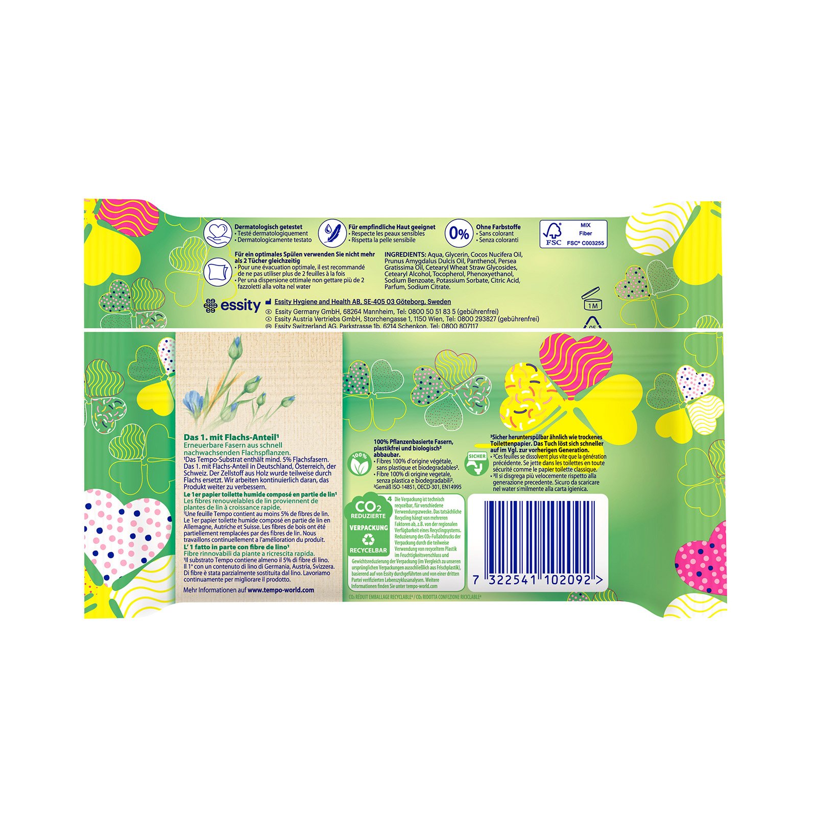 Tempo Feuchtes Toilettenpapier Limited Edition