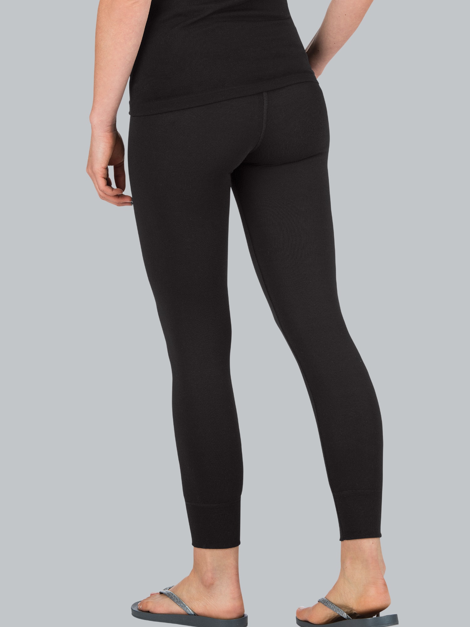Lange Ski-/Sportunterhose Schwarz