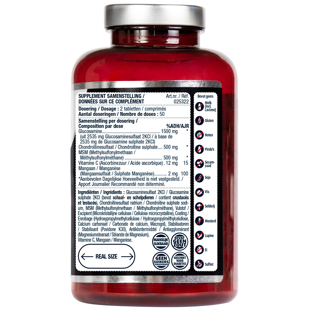 2x Lucovitaal Glucosamine Chondroïtine & MSM 100 tabletten