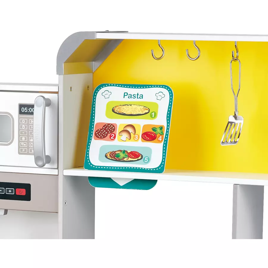 Hape Deluxe Spielküche mit Mikrowelle