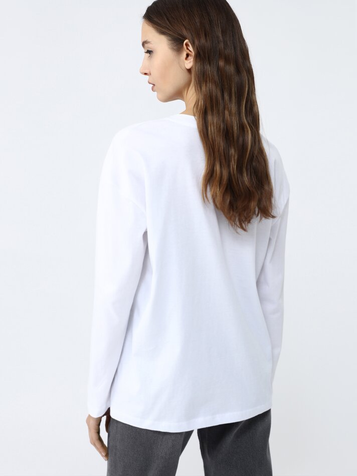 Camiseta oversized - Branca