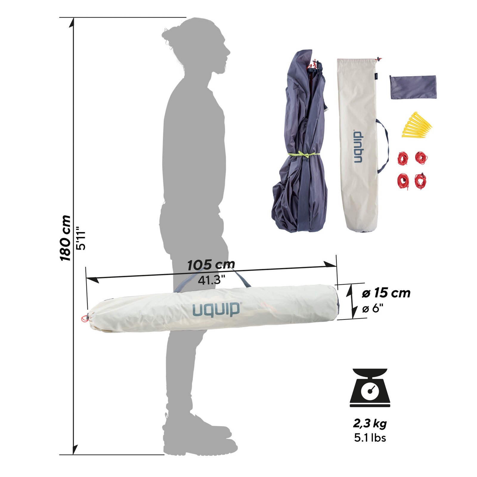 UQUIP Automatik Strandmuschel Speedy Strandzelt Reise Wind Sonnen Schutz UV50+ Farbe: petrol