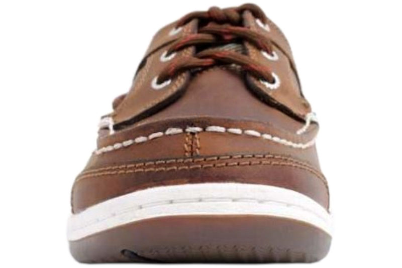 SEBAGO TRITON THREE-EYE SEJLERSKO I BRUNT OLIERET SKIND