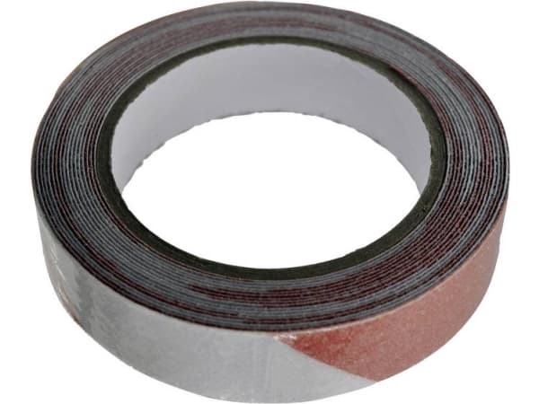 TOOLCRAFT ANST255M-RW Advarselstape ANST255M-RW Rød, Hvid (L x B) 5 m x 25 mm 1 stk