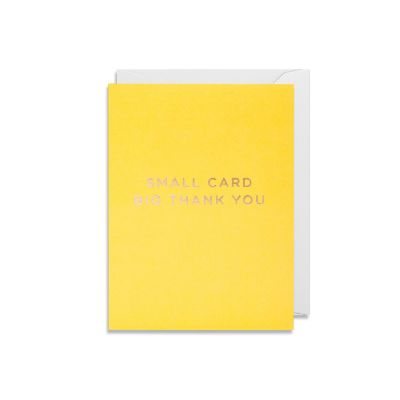 Small Card Big Thank You