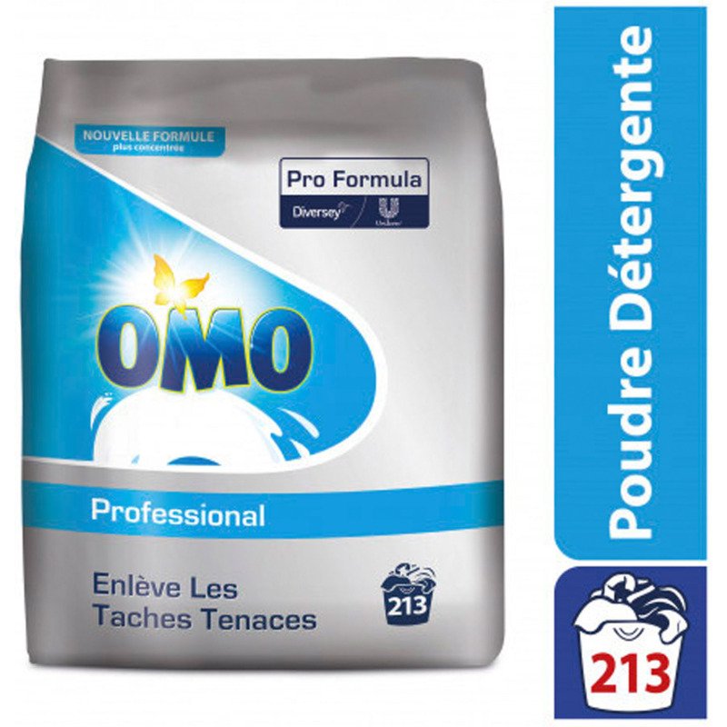 Lessive poudre Omo professional - 213 lavages -  Sac de 17,1 kg