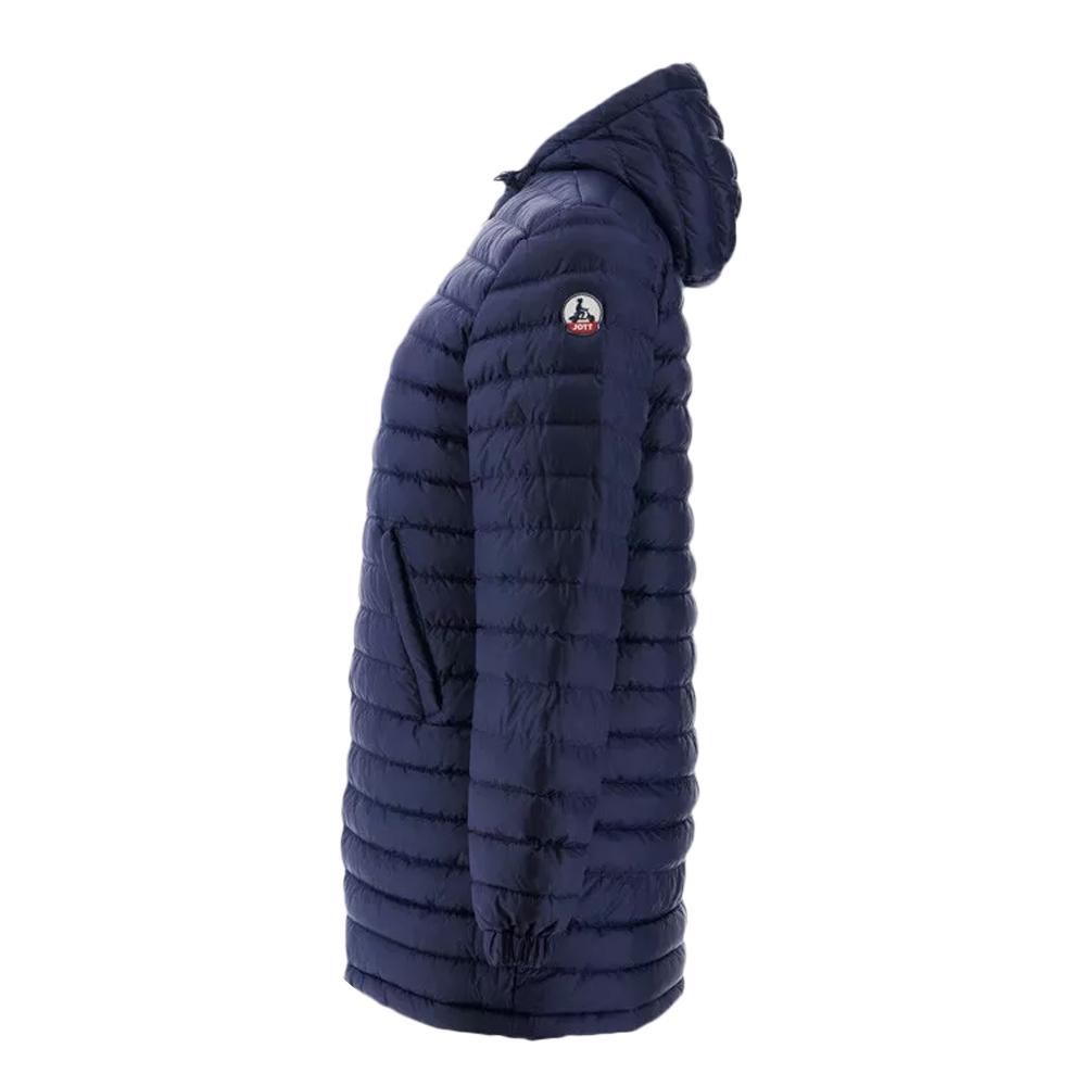 Jott Doudoune Mi-Longue Réversible Marine Femme Jott Roma