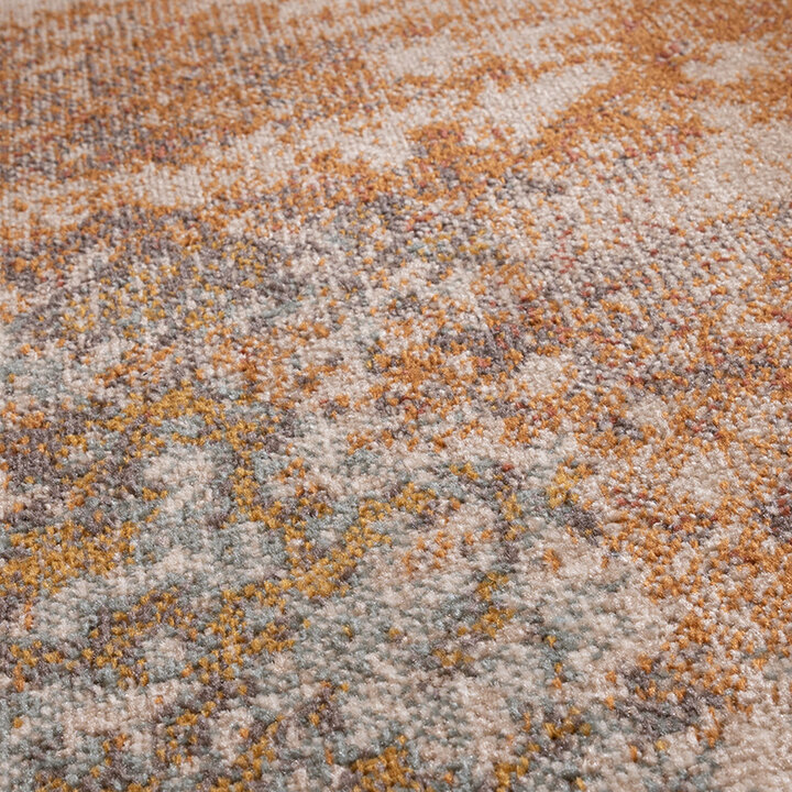 Modern vloerkleed - Bush Okergeel/Terra