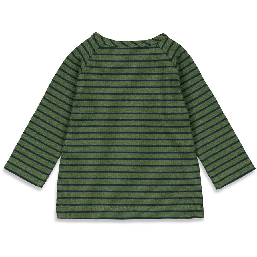 Feetje Langarmshirt Ringel Cool To The Bone Army Melange