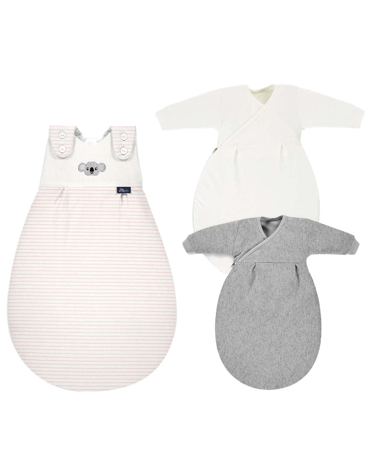 Schlafsack-Set BABY-MÄXCHEN® – RINGLETS KOALA 3-teilig in rose