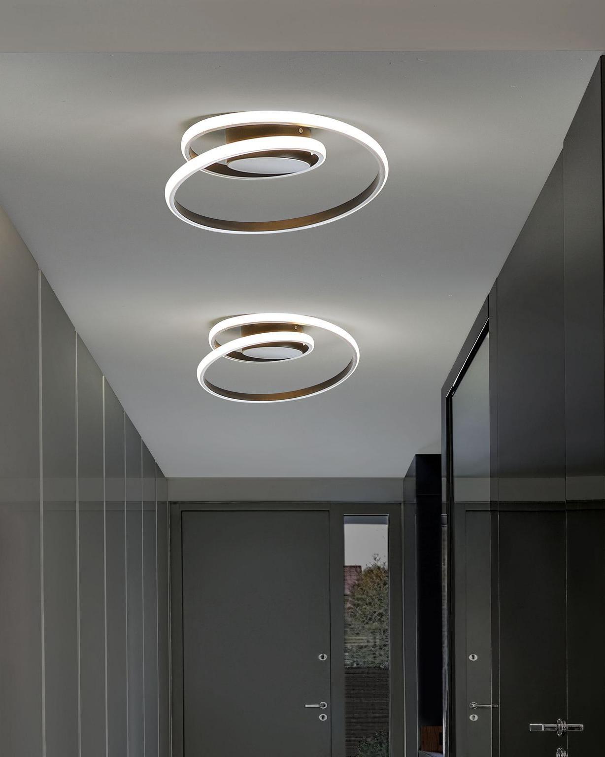 LED plafondlamp NARYN Metaal Zwart