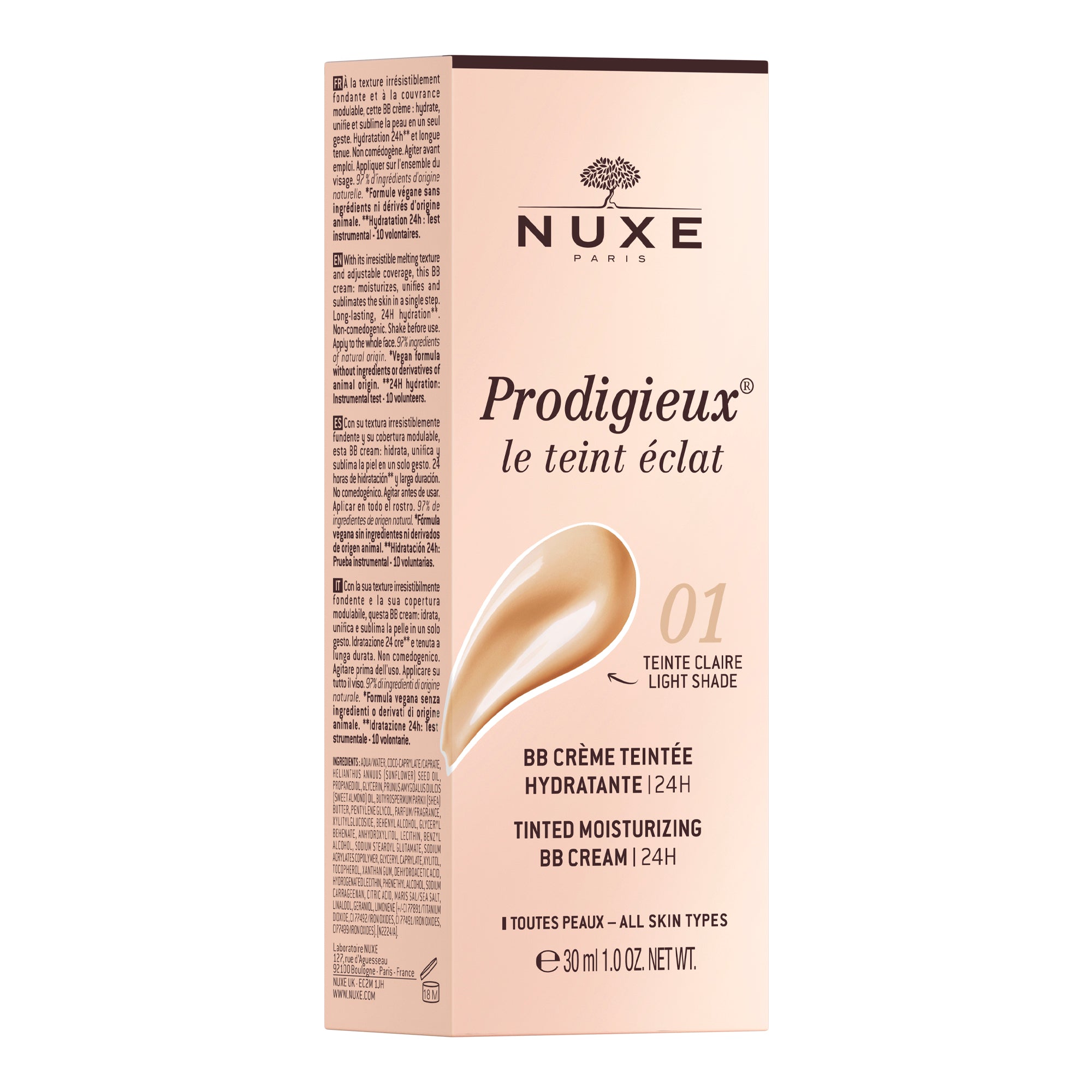 Getönte, feuchtigkeitsspendende BB-Creme - Farbton Hell 30 ml