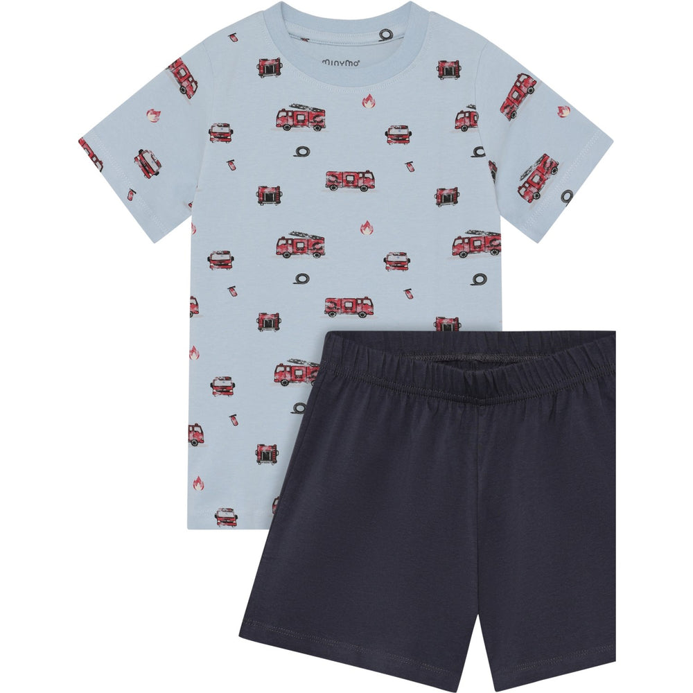 Køb Minymo Niagara Mist T-Shirt+Short Sæt Aop