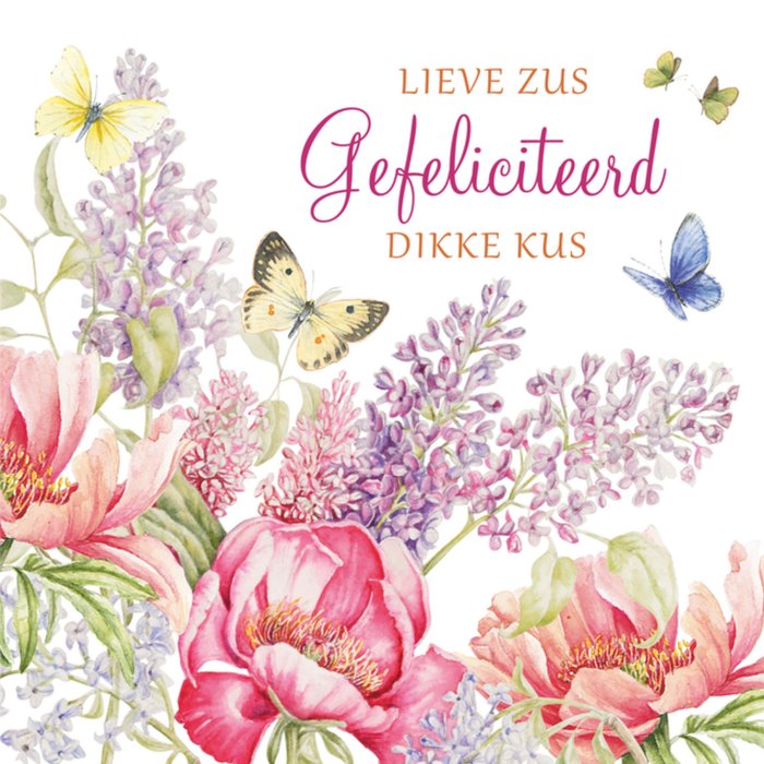Janneke Brinkman | Verjaardagskaart | Lieve Zus