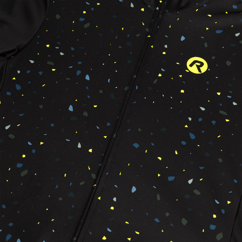 Rogelli Terrazzo Cykeljersey - Sort/Blå/Fluo