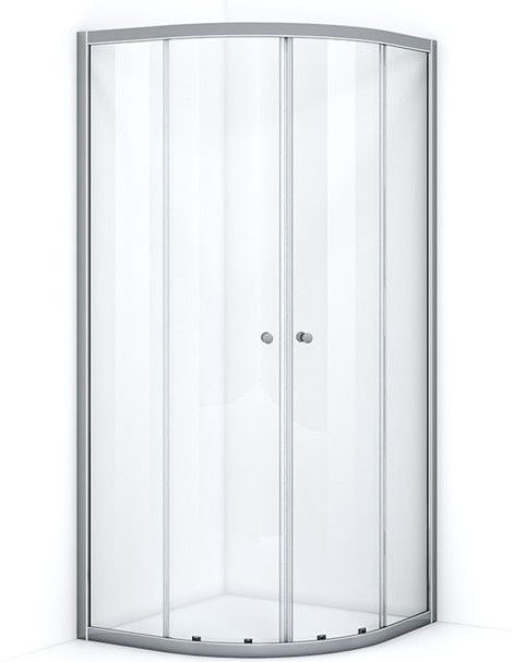 Ruby Essence Douchecabine | 100x100 cm Chroom Helder glas Schuifdeur Kwartrond
