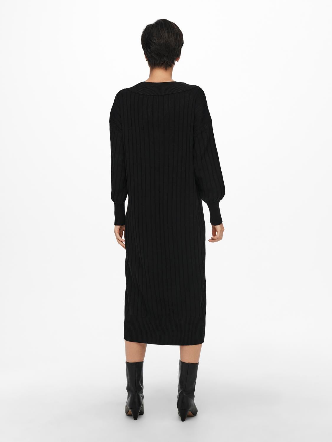 ONLNEW Langes Kleid Black