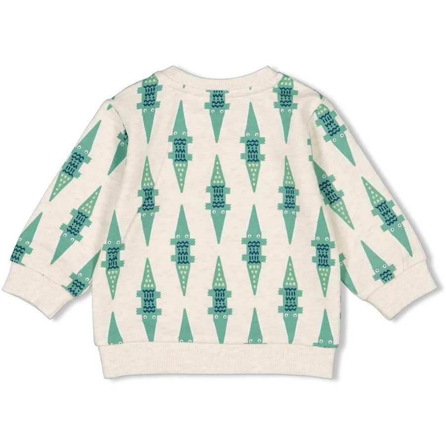 Feetje Sweatshirt Later Gator Offwhite melange