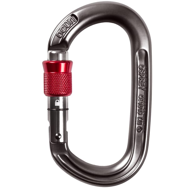 Mousqueton escalade OCUN OSPREY SCREW ANTHRACITE/GREEN
