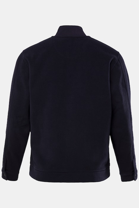 STHUGE Fleecejacke, Collegekragen, Bouclé-Badge, bis 8 XL
