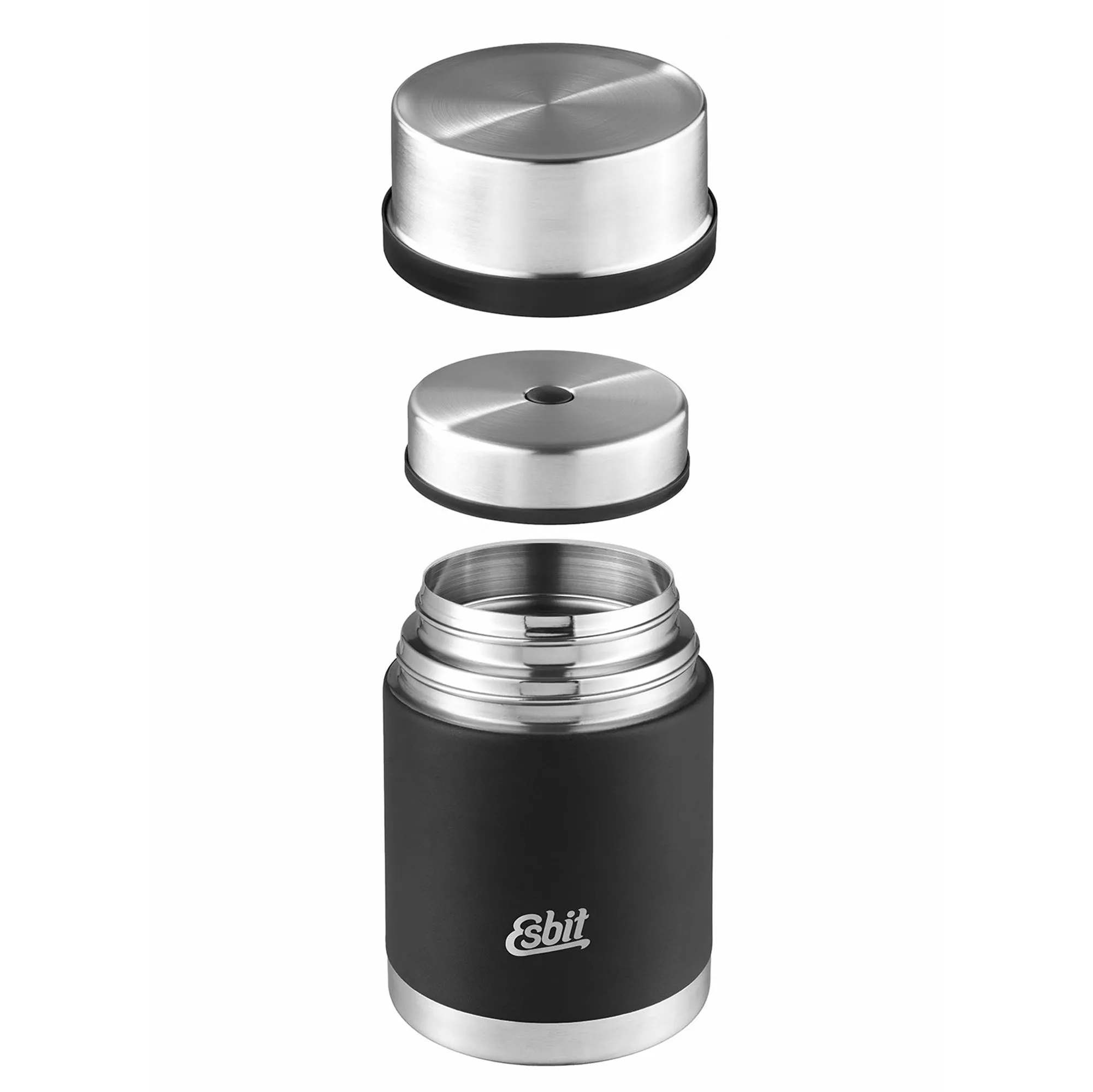 Esbit -  Esbit Thermobehälter Sculptor Edelstahl 1 L schwarz