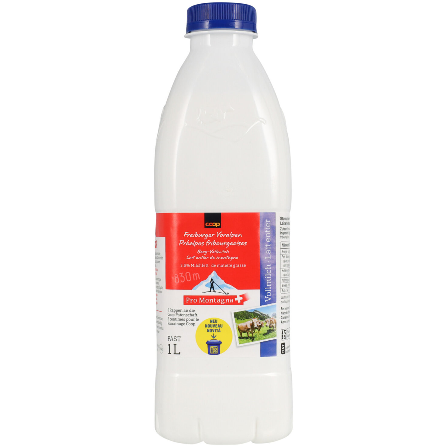 Pro Montagna Vollmilch past PET