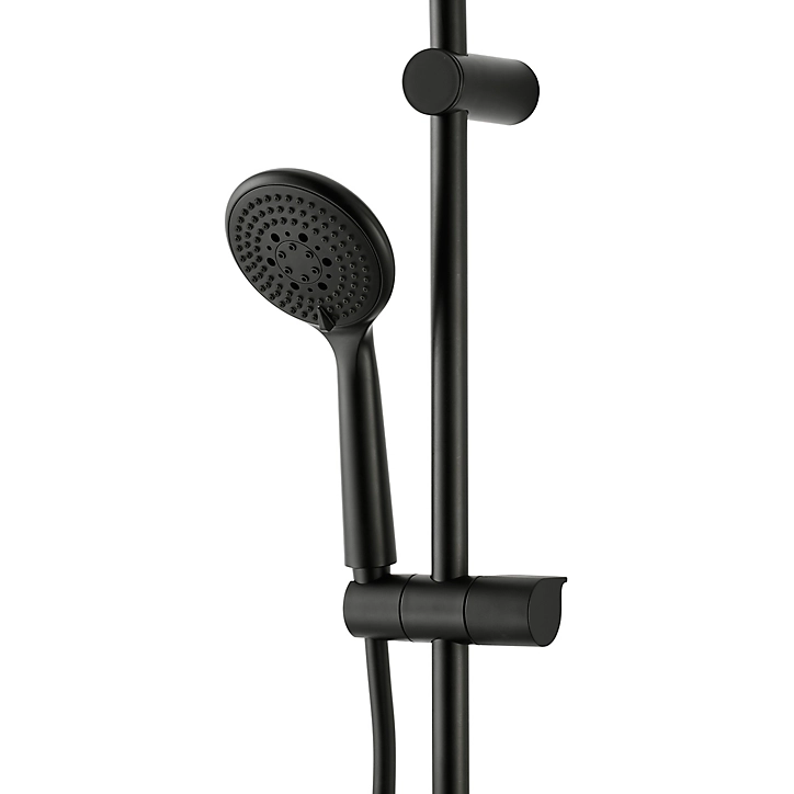 Colonne de douche thermostatique noire GoodHome Cavally