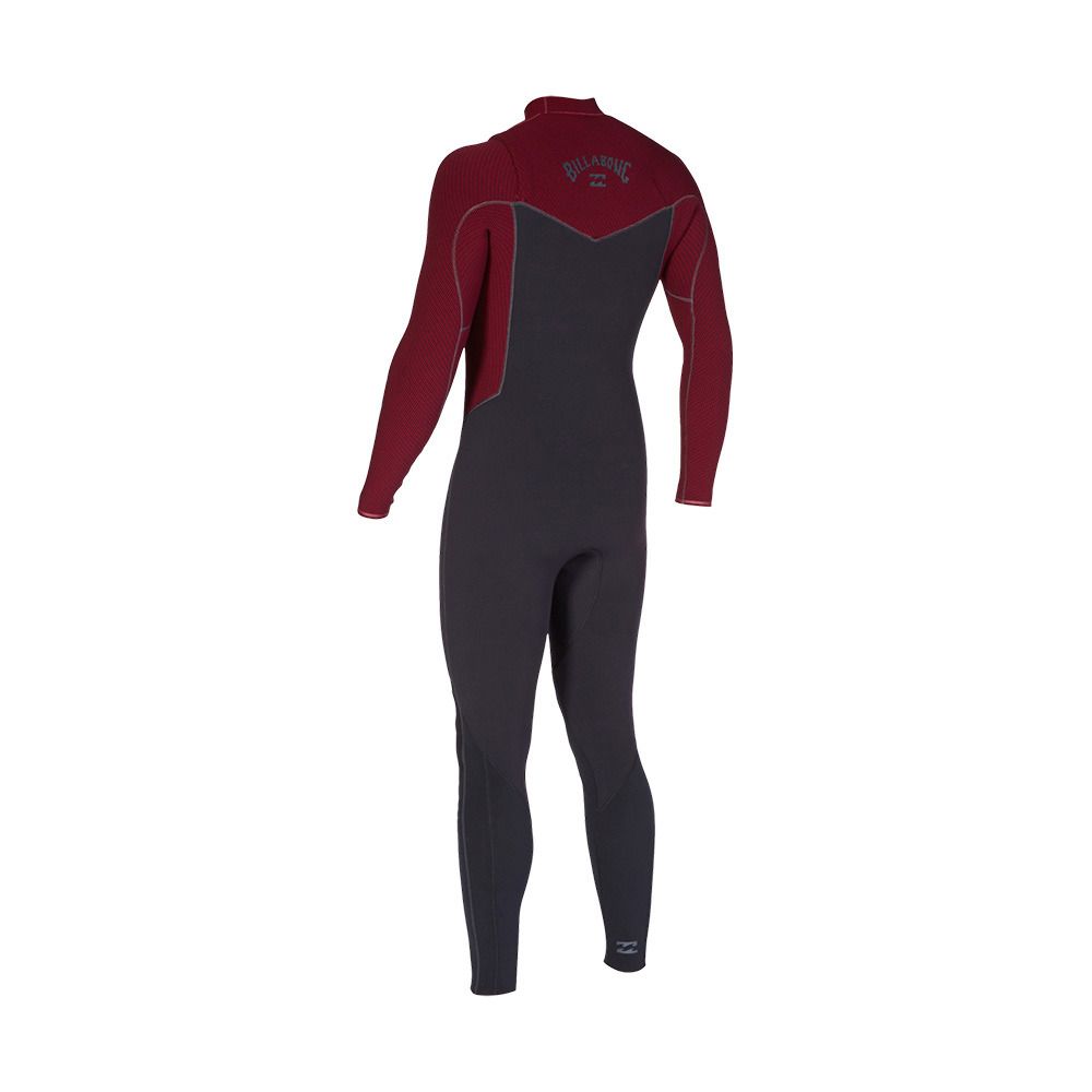 Billabong REVOLUTION CHEST ZIP - Combinaison intégrale 4/3mm Homme burgundy