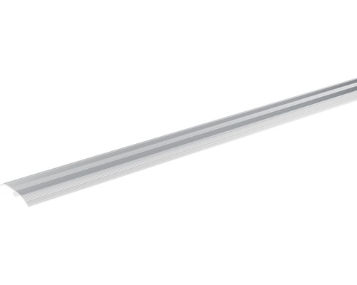 SKANDOR universeel profiel, zilver geanodiseerd, zelfklevend, inclusief deuvels, 5,5 x 37 x 2700 mm