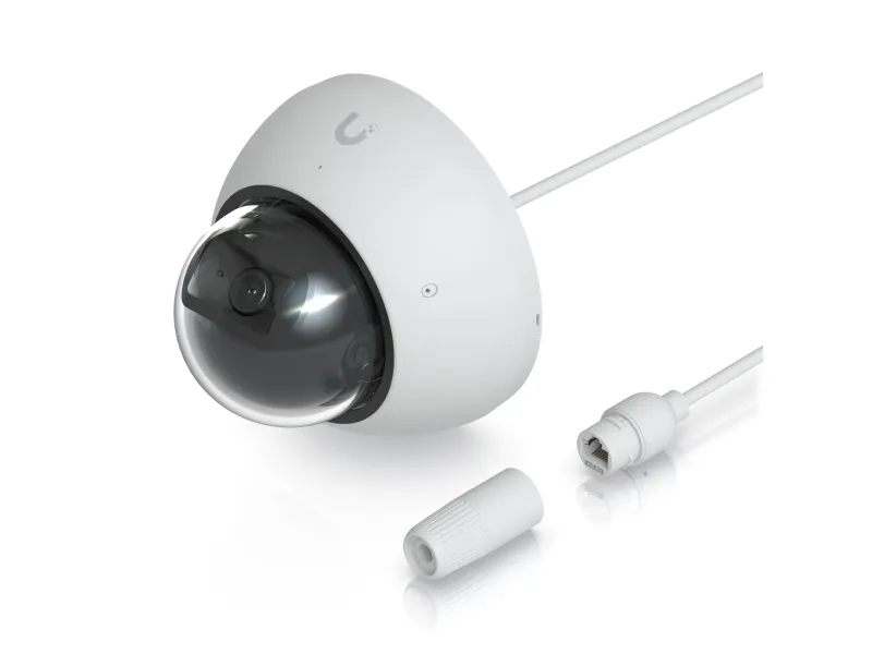Ubiquiti UniFi AI Dome - Netværksovervågningskamera - indendørs, udendørs - beskyttet mod vandalisme / vejrbestandig - farve (Dag/nat) - 8 MP - 3840 x 2160 - 4K - audio - GbE - PoE