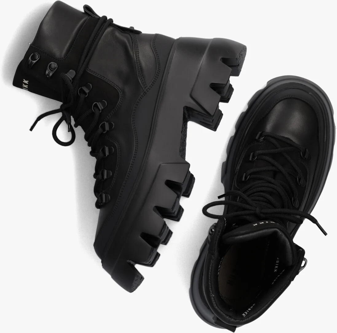 NUBIKK zwarte nubikk veterboots flore montagne