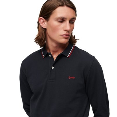 Polo à manches longues homme Vintage Tipped SUPERDRY