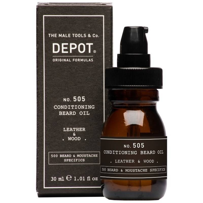 Depot No. 505 Conditioning Beard Oil 30 ml - Leather & Wood