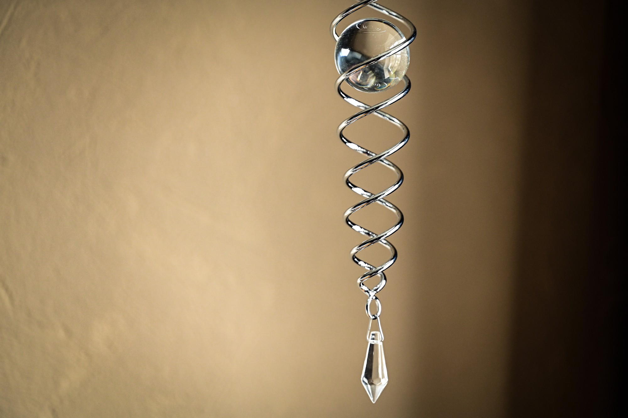 Windspiel 'Spirale', Stahl, Glas, Ø 6 cm, H 40 cm günstig bestellen