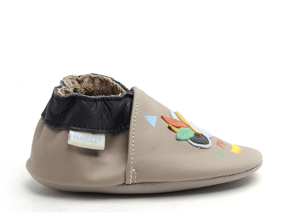 Robeez chaussons bebe elefant camp gris