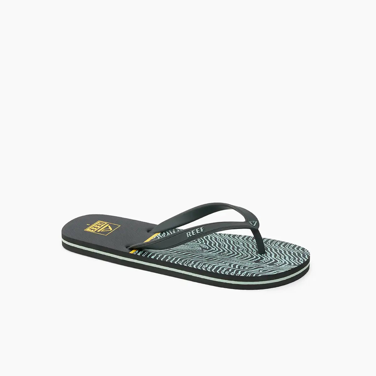 Kids Switchfoot Print Black Yellow Swell