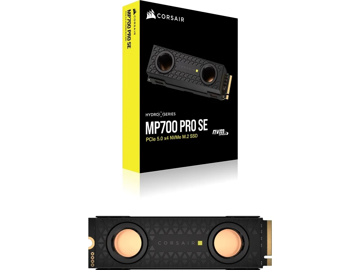 CORSAIR Hydro X Series MP700 PRO SE - SSD - 2 TB - intern - M.2 2280 - PCI Express 5.0 x4 (NVMe) - 256-bit AES