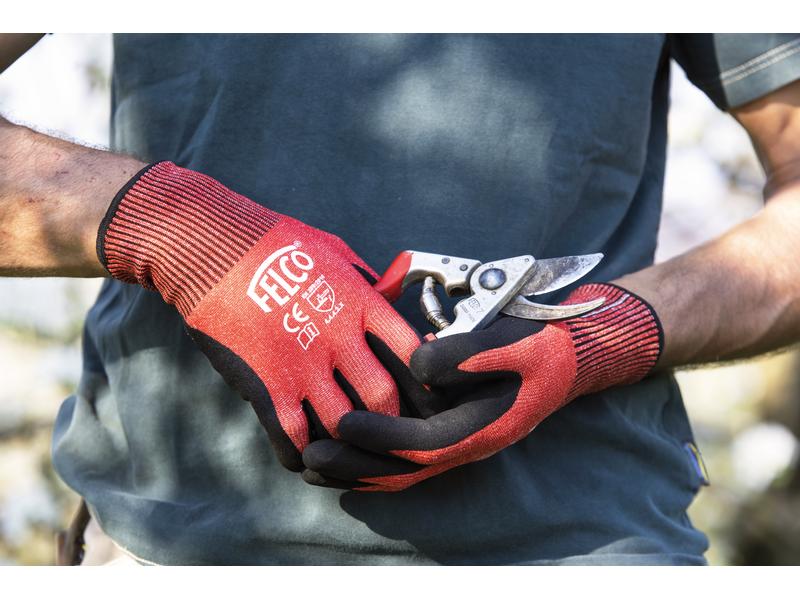 Felco Gartenhandschuh FELCO 701, M HPPE-Faser gestrickter Arbeitshandschuhe mit Nitrilbeschichtung