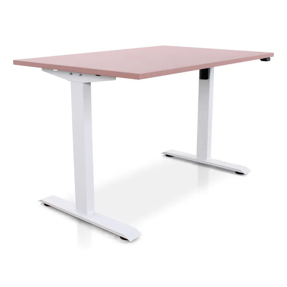 MRC EASY Zit-Sta Bureau – Elektrisch Verstelbaar – 140x80 cm – Blad Dusty Rose