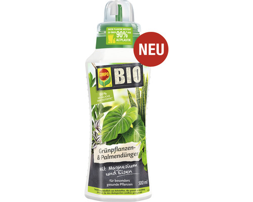 Compo biologische groene planten- en palmenmeststof, 500 ml minerale vloeibare meststof.