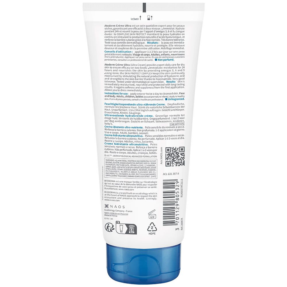 BIODERMA Atoderm Crème Reichhaltige, schützende Körpercreme - Jetzt 25% sparen mit Code 