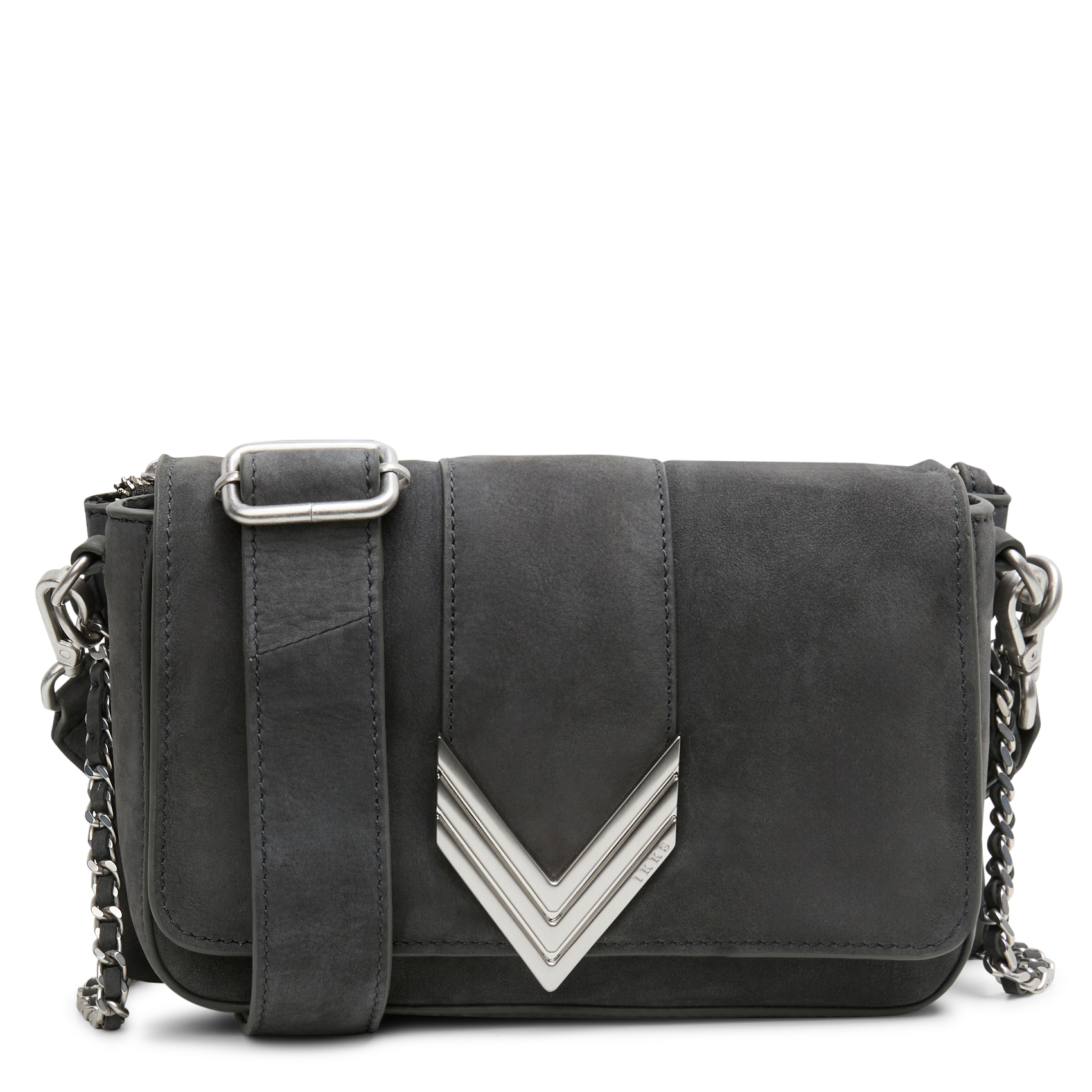 111 - Sac bandoulière en cuir | Gris